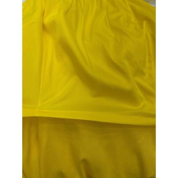 Jessica Simpson Yellow Halter Dress Size 12 NWT - Picture 10 of 12